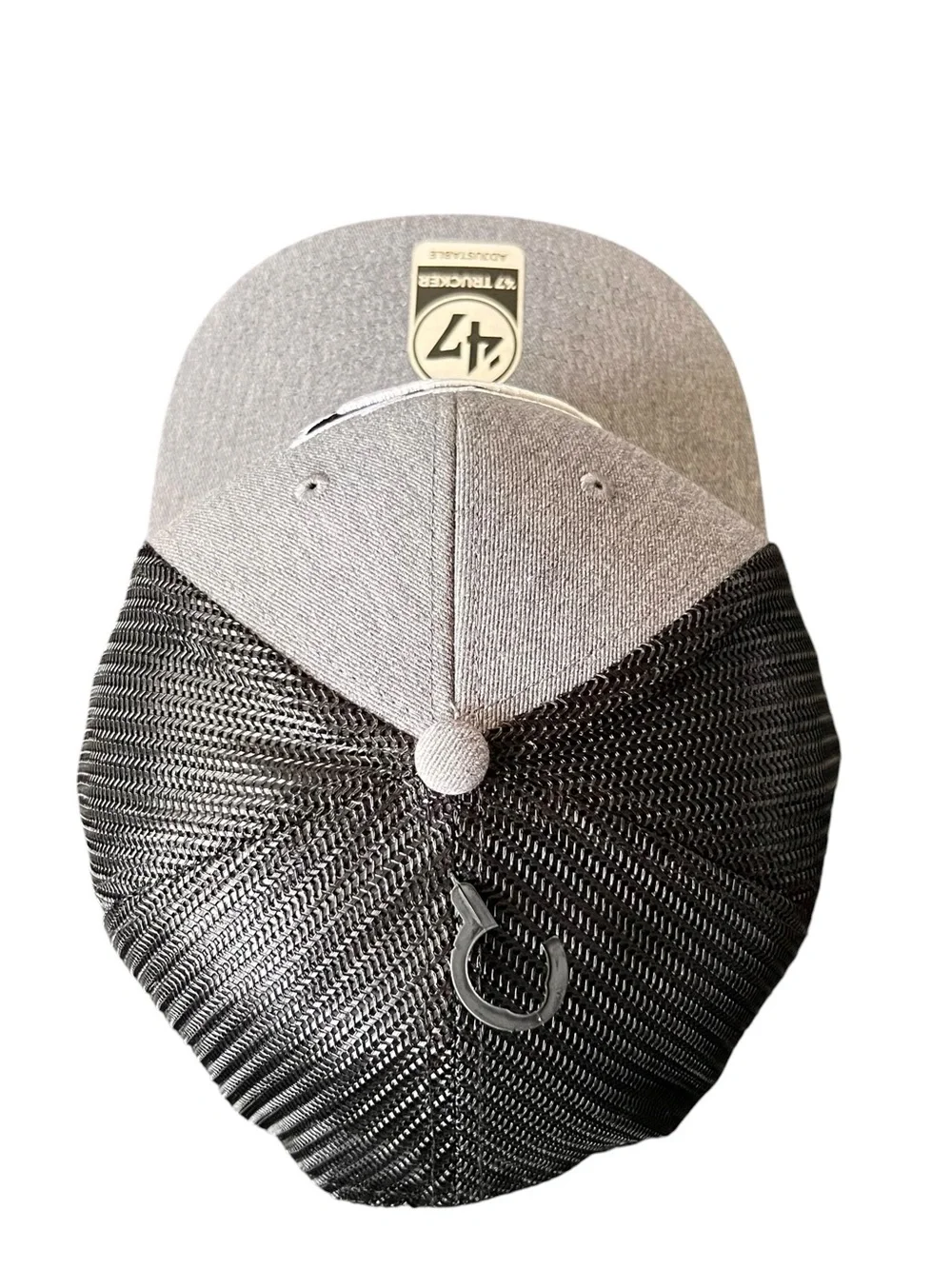 47 Brand Philadelphia Eagles Foundational Captain Rope Trucker Snapback Hat Gray
